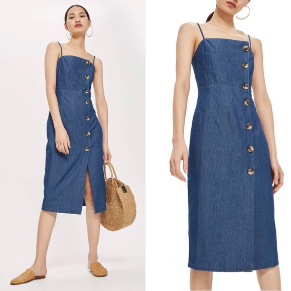 topshop button down dress